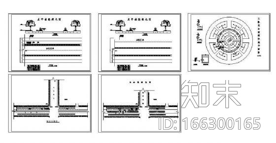 某城市道路绿化设计图cad施工图下载【ID:166300165】