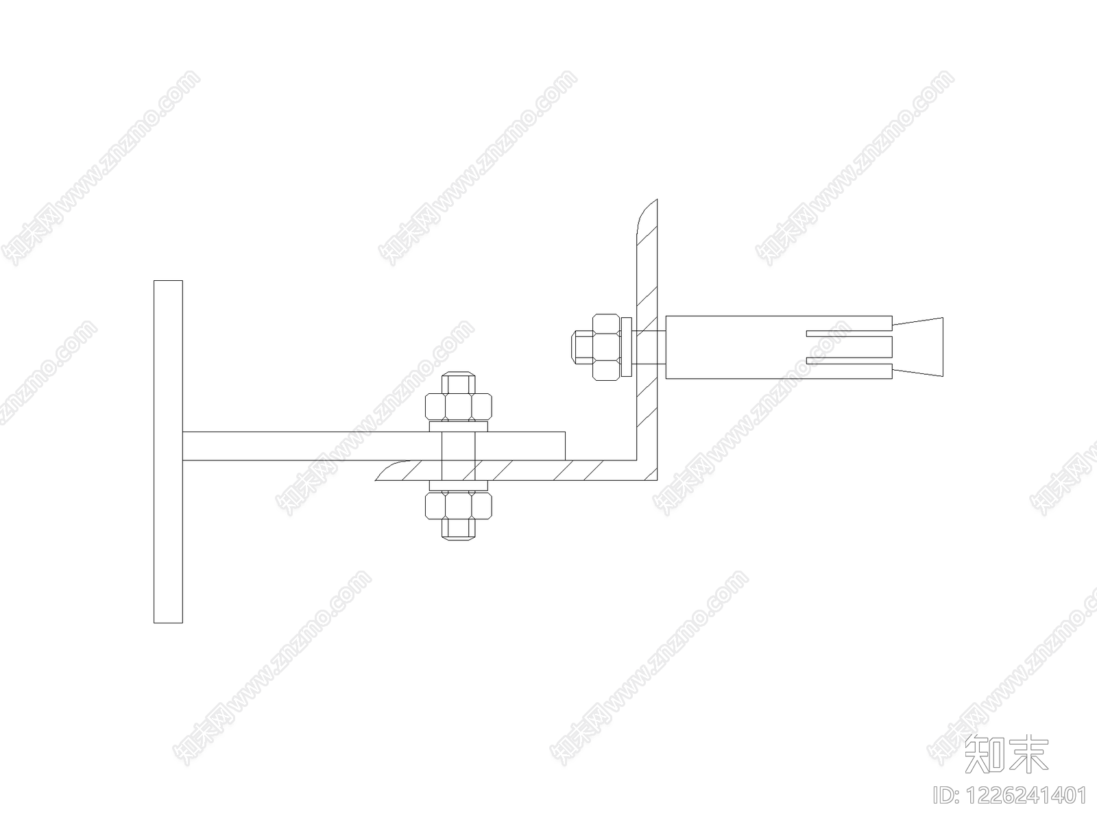 五金管件cad施工图下载【ID:1226241401】