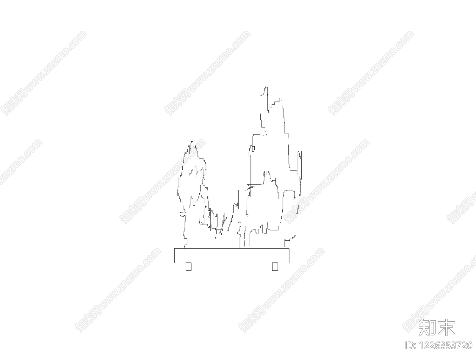 摆件cad施工图下载【ID:1226353720】