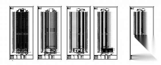 合肥某公寓商业工程3号楼裙楼外立面幕墙装饰工程建工图...cad施工图下载【ID:167356175】