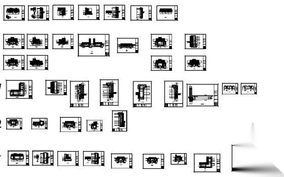 合肥某公寓商业工程3号楼裙楼外立面幕墙装饰工程建工图...cad施工图下载【ID:167356175】