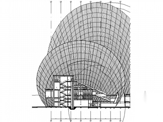 [广东]甲级知名高层歌剧院建筑施工图cad施工图下载【ID:160724143】
