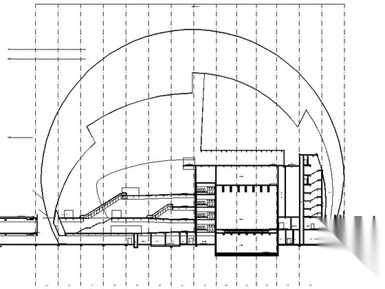 [广东]甲级知名高层歌剧院建筑施工图cad施工图下载【ID:160724143】