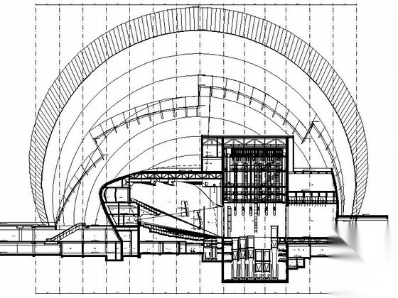 [广东]甲级知名高层歌剧院建筑施工图cad施工图下载【ID:160724143】