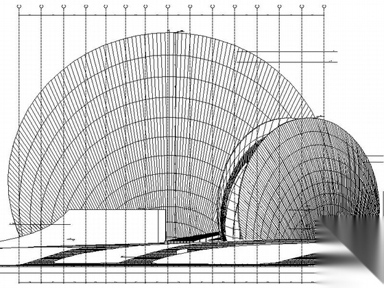 [广东]甲级知名高层歌剧院建筑施工图cad施工图下载【ID:160724143】