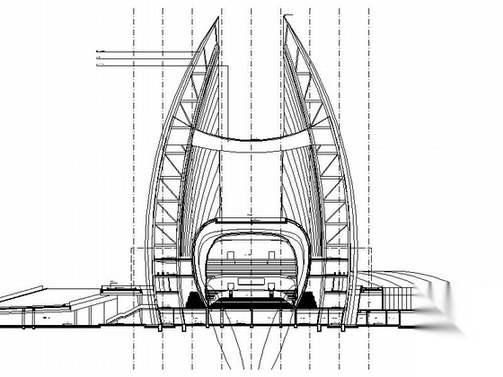 [广东]甲级知名高层歌剧院建筑施工图cad施工图下载【ID:160724143】