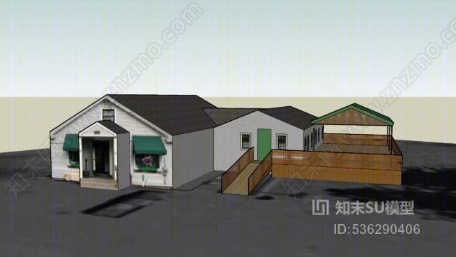 北阿默斯特哈普爱尔兰酒吧SU模型下载【ID:536290406】