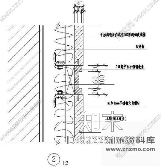 图块/节点干挂石材cad施工图下载【ID:832291736】