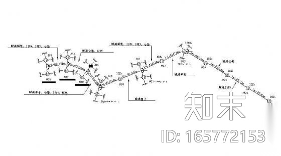 某农网改造10KV主线路竣工图cad施工图下载【ID:165772153】