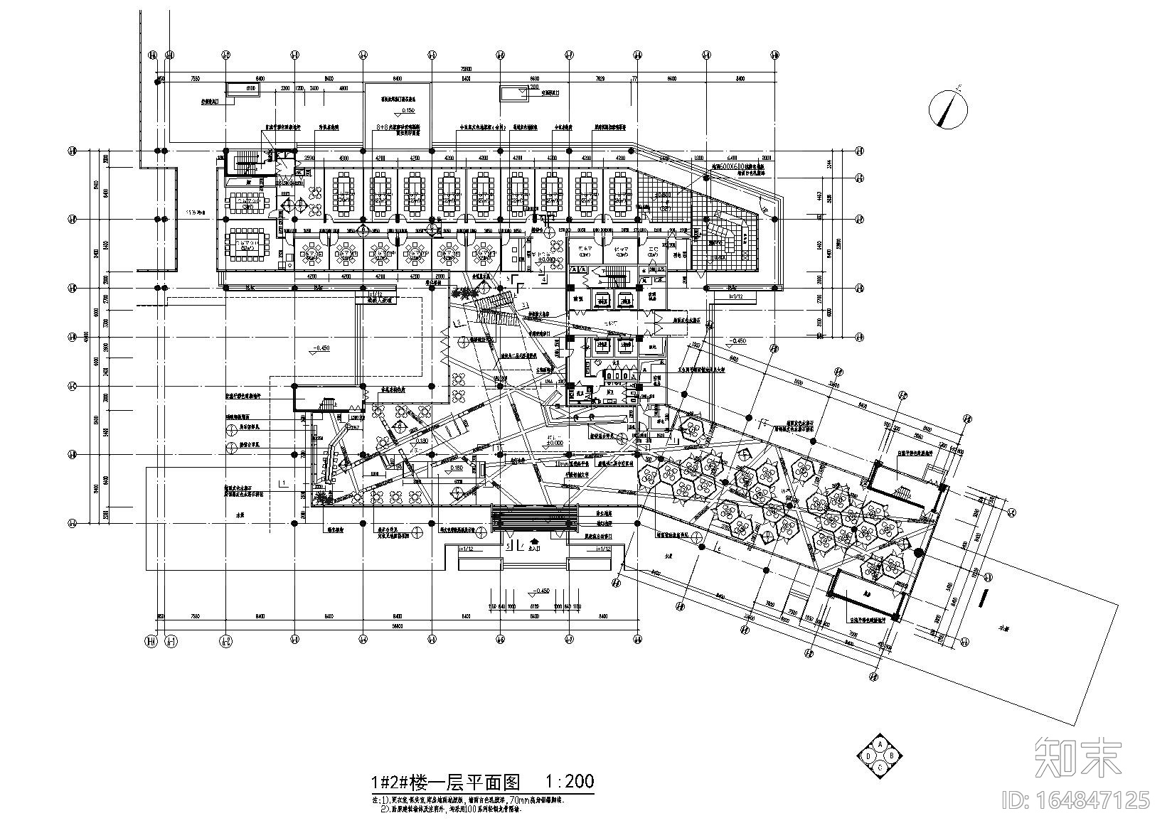 [杭州]阿里巴巴总部建筑工程施工图+效果图施工图下载【ID:164847125】