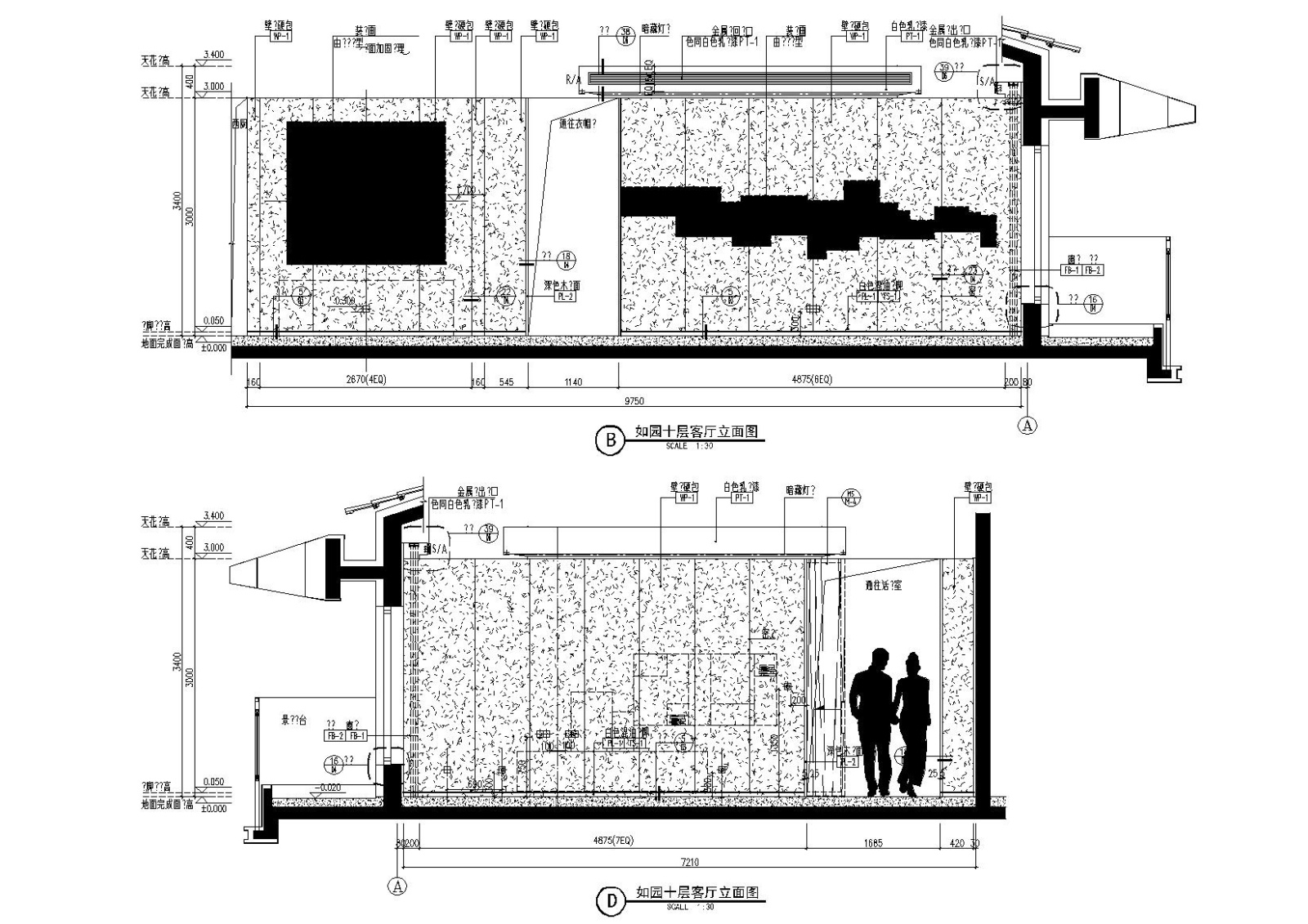 北京万科如园435㎡超大平层样板间施工图施工图下载【ID:160403155】