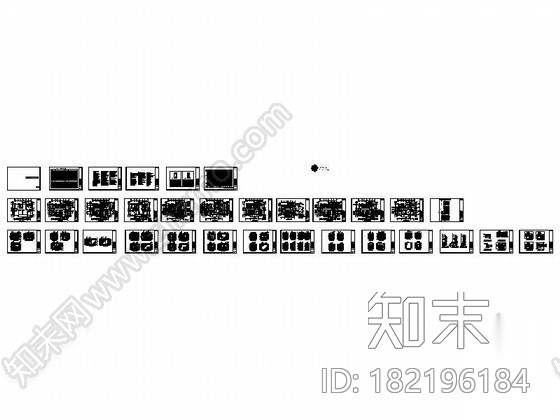 现代A户型四居室装饰装修图施工图下载【ID:182196184】