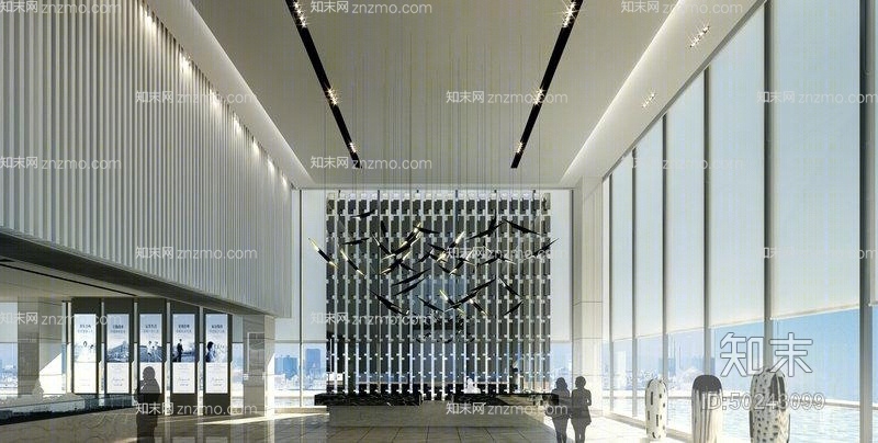 现代公司大堂3D模型下载【ID:50243099】