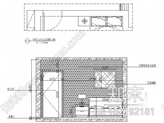 [青岛]精品混搭波普风格复式样板间CAD装修施工图（含效...cad施工图下载【ID:182192181】