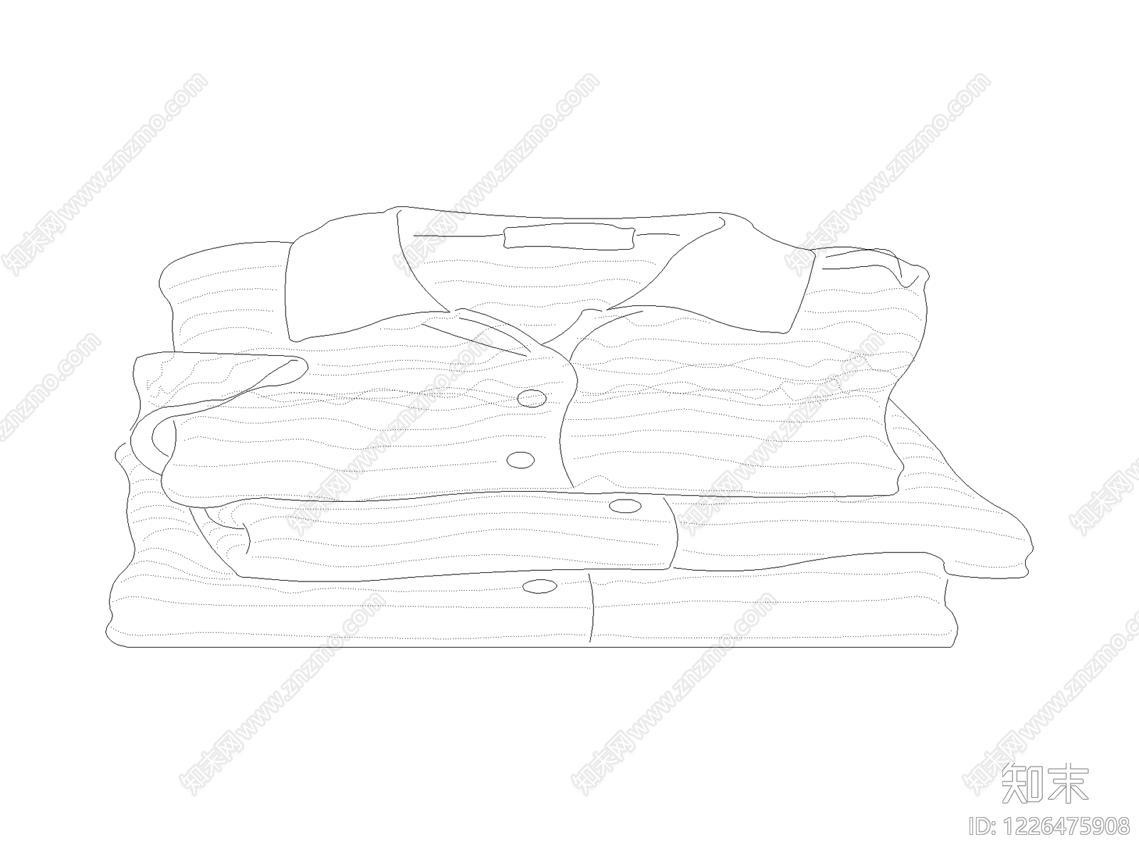 沙发cad施工图下载【ID:1226475908】