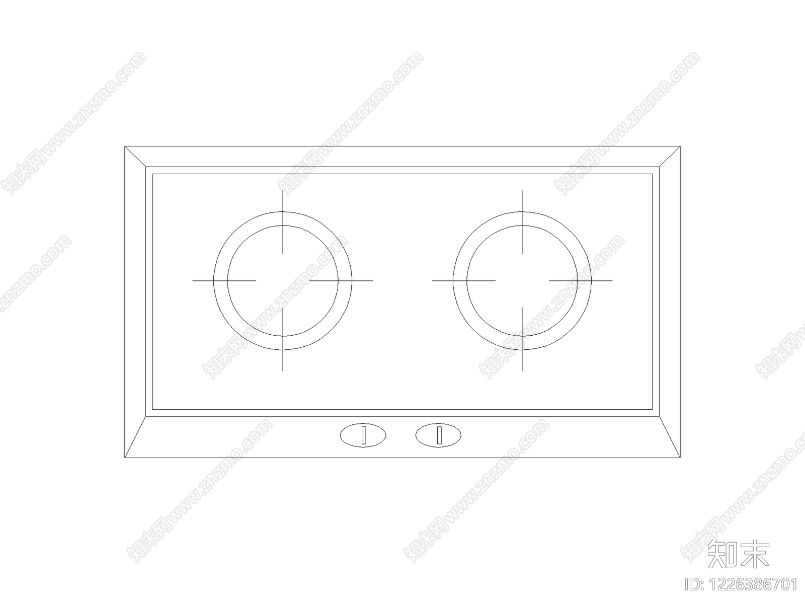 厨房设施cad施工图下载【ID:1226386701】