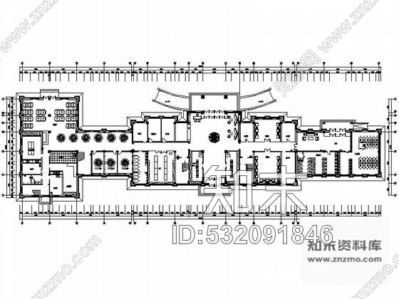 施工图黑龙江某旅游度假服务区时尚综合办公楼室内装修设计施工图含效果施工图下载【ID:532091846】