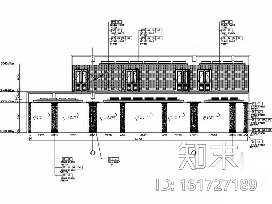 [上海]市级行政区高档简欧风格售楼处CAD装修施工图cad施工图下载【ID:161727189】