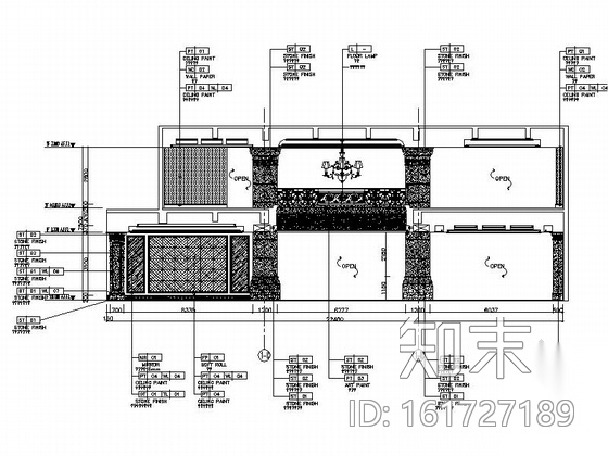 [上海]市级行政区高档简欧风格售楼处CAD装修施工图cad施工图下载【ID:161727189】