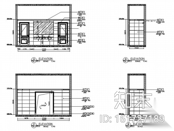 [上海]市级行政区高档简欧风格售楼处CAD装修施工图cad施工图下载【ID:161727189】