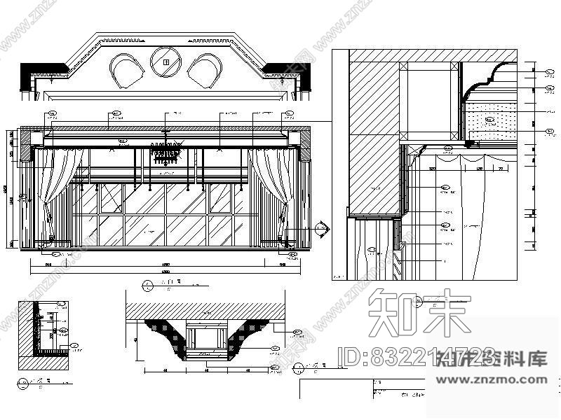 图块/节点欧式客厅详图cad施工图下载【ID:832214723】