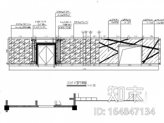 [厦门]现代高档KTV大厅室内施工图（含效果）cad施工图下载【ID:164847134】