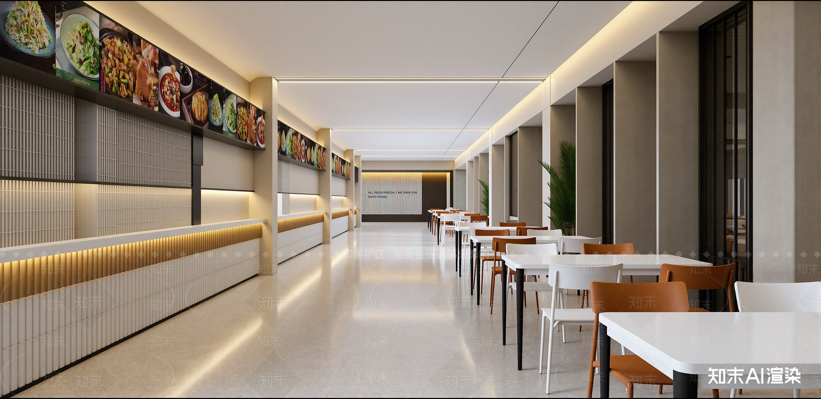 现代快餐店SU模型下载【ID:1215931527】