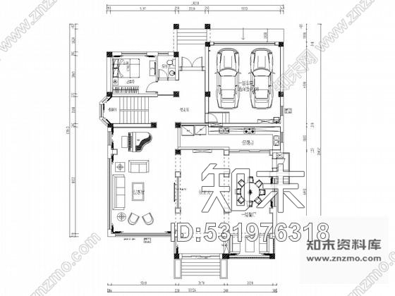 施工图江苏欧式豪华顶尖独栋别墅CAD施工图含效果图cad施工图下载【ID:531976318】