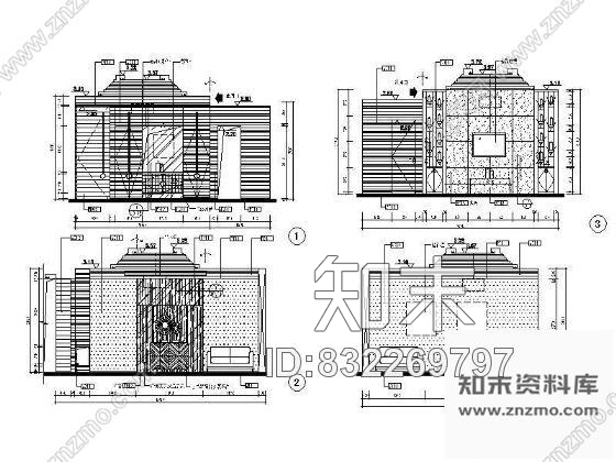 图块/节点海鲜楼小包房立面设计图施工图下载【ID:832269797】