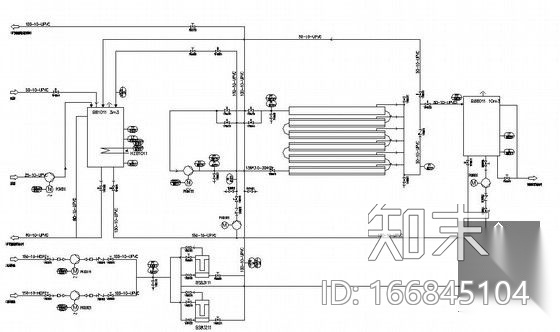 80t垃圾渗滤液工艺图纸（含说明书）cad施工图下载【ID:166845104】