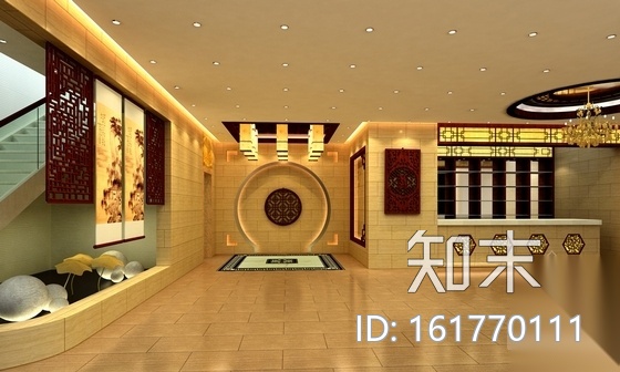 [北京]著名连锁新中式风格火锅店室内装饰施工图cad施工图下载【ID:161770111】