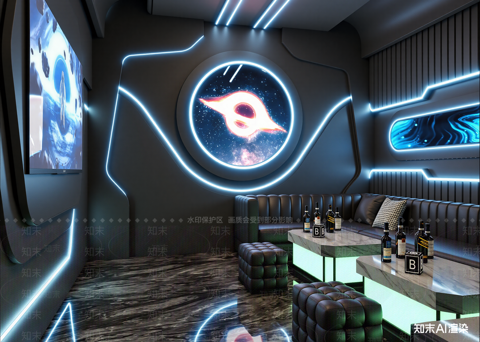 现代包厢3D模型下载【ID:1214656505】