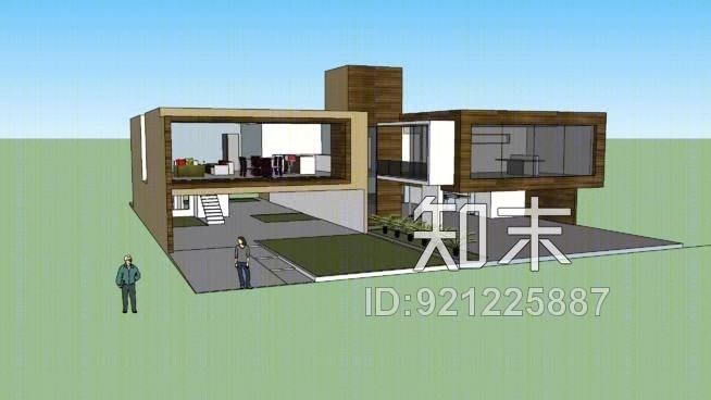 两个家庭的总休闲SU模型下载【ID:921225887】