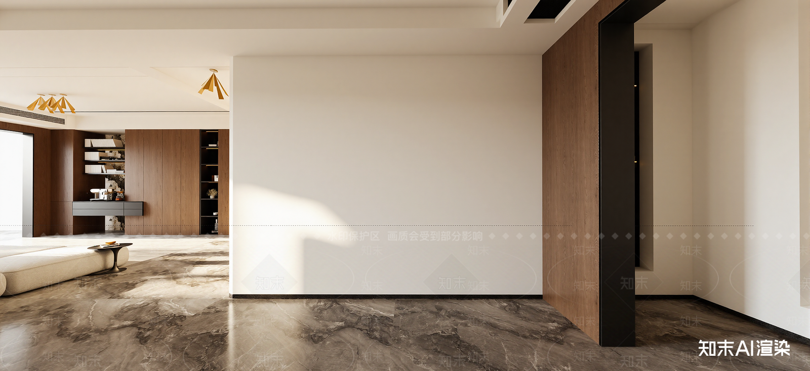 现代家居客厅SU模型下载【ID:1222128250】