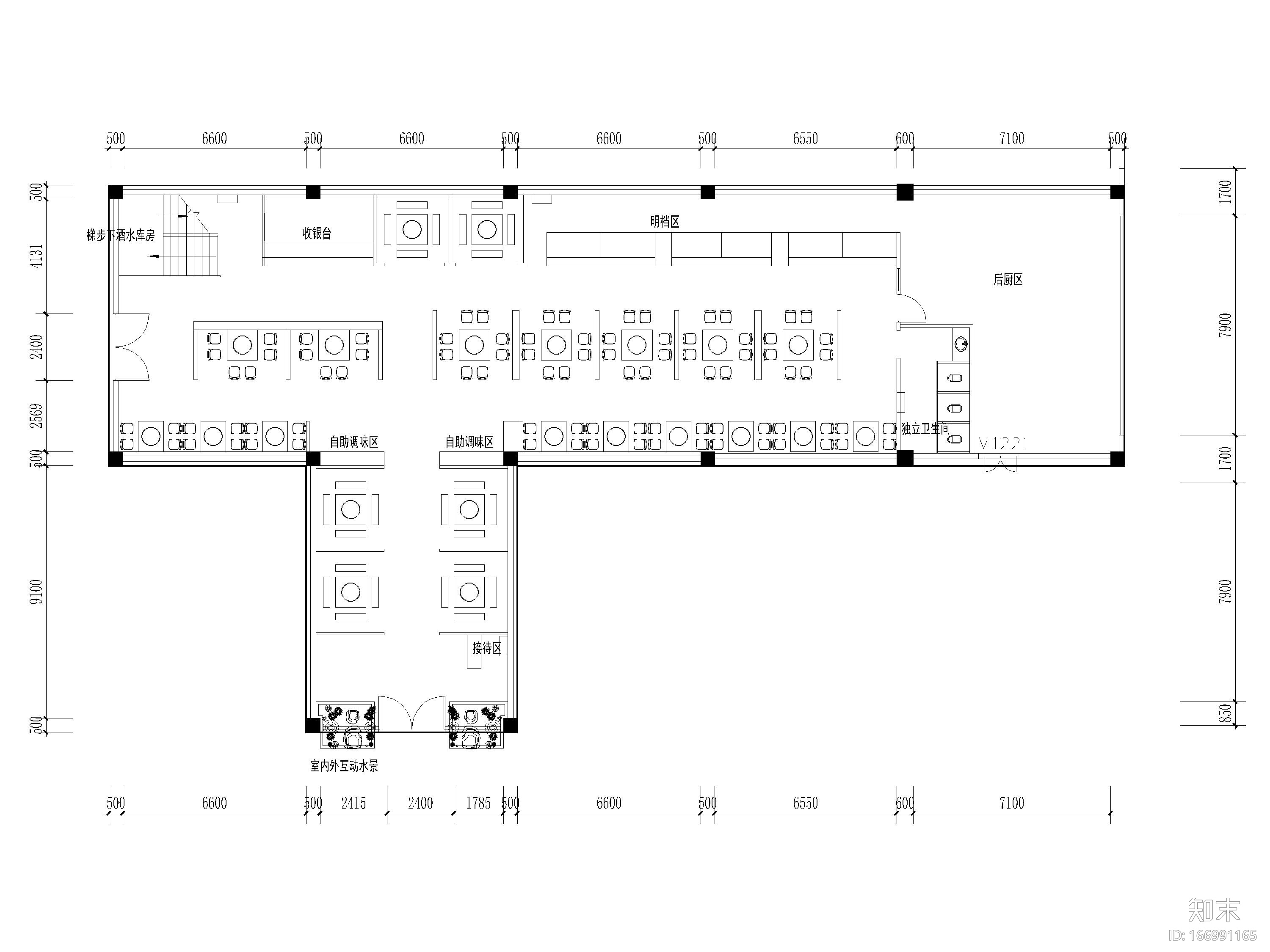 [江西]南昌484㎡工匠火锅店室内装饰施工图施工图下载【ID:166991165】