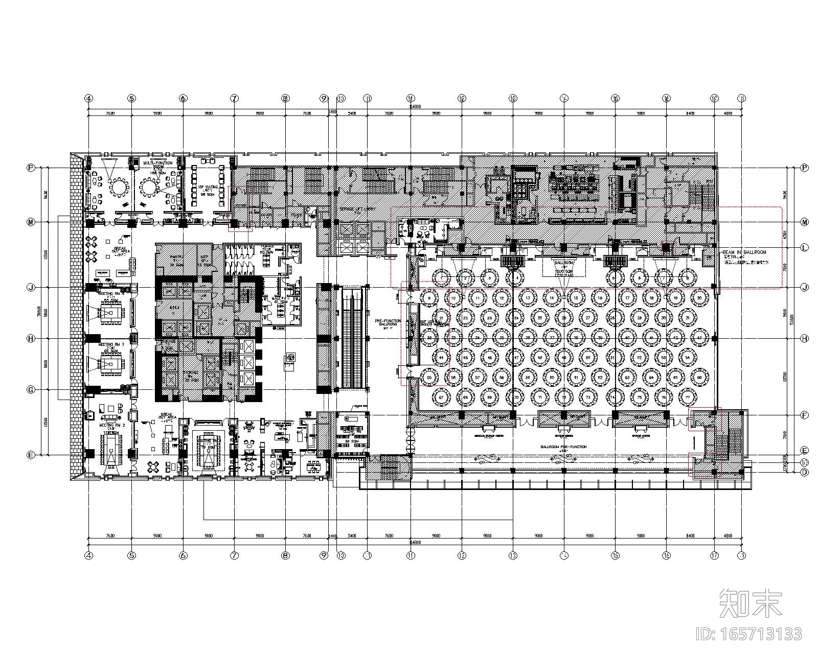 [江苏]万豪酒店设计施工图+效果图+设计方案cad施工图下载【ID:165713133】