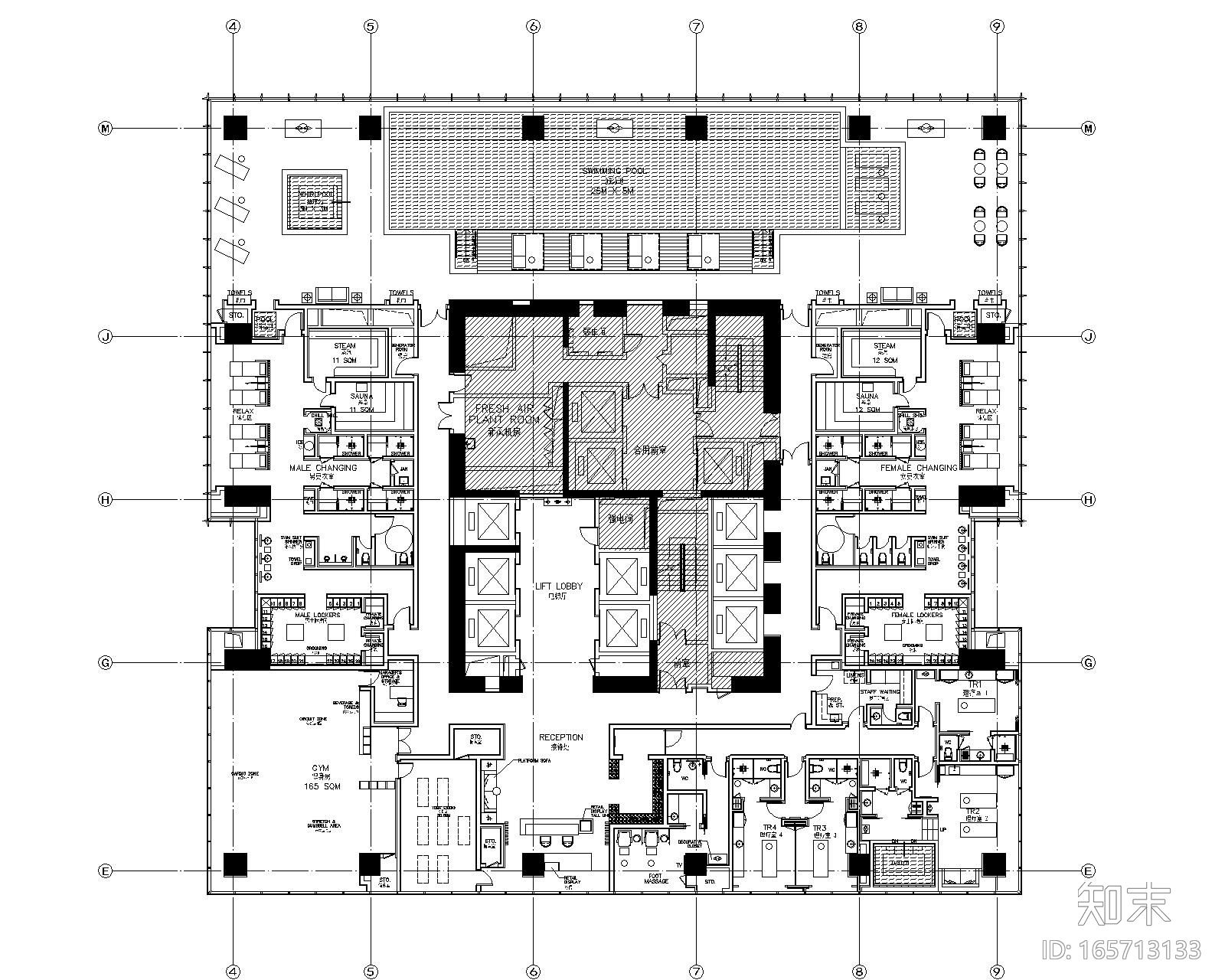 [江苏]万豪酒店设计施工图+效果图+设计方案cad施工图下载【ID:165713133】