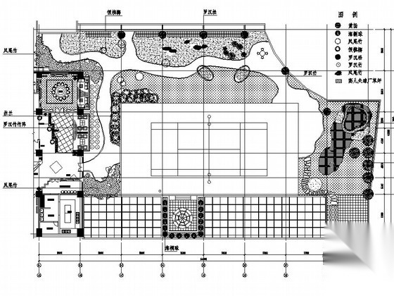 办公楼屋顶花园园林景观工程施工图cad施工图下载【ID:161016103】