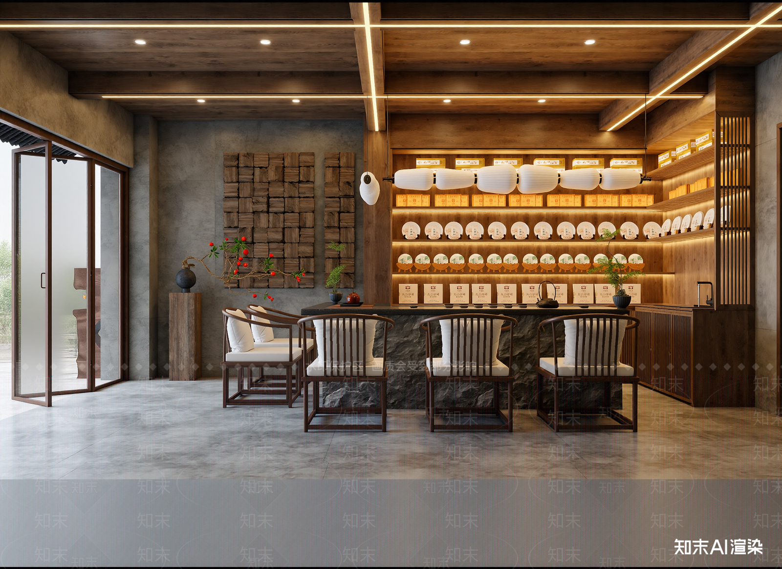 复古茶馆3D模型下载【ID:1215088920】