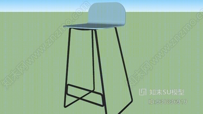 工业蓝色巴斯托-巴比洛斯设计巴斯托SU模型下载【ID:930836910】