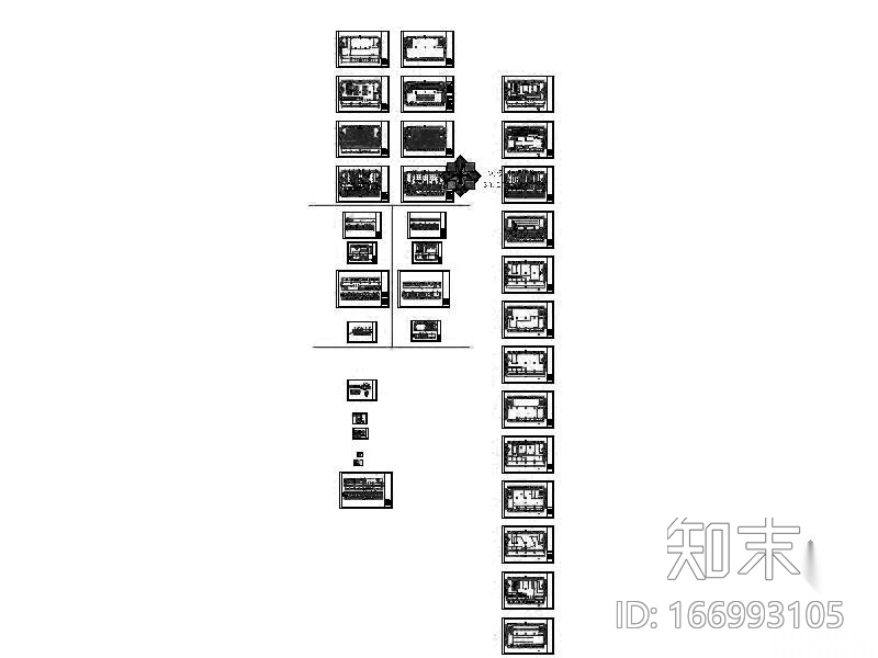 [盐城]某劳动就业中心办公空间装修图cad施工图下载【ID:166993105】