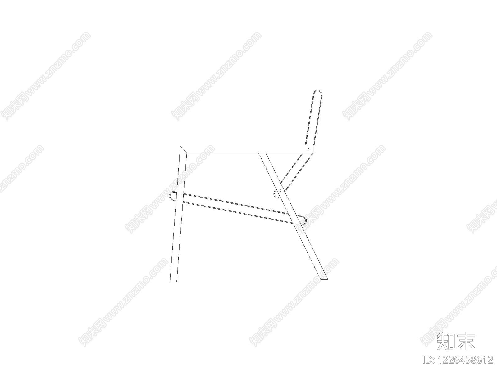 椅子cad施工图下载【ID:1226458612】