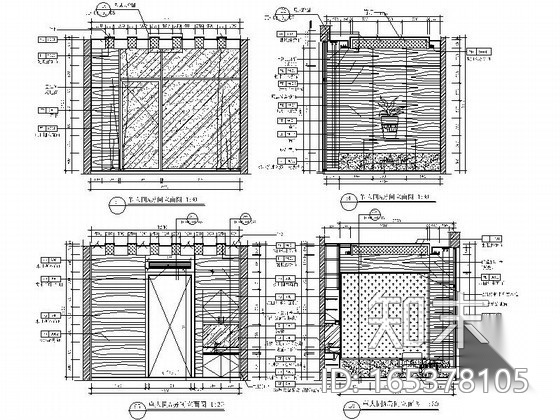 [深圳]spa单人套间室内装修图cad施工图下载【ID:165378105】