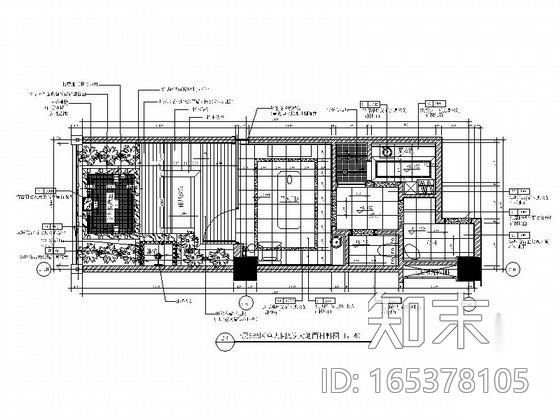 [深圳]spa单人套间室内装修图cad施工图下载【ID:165378105】