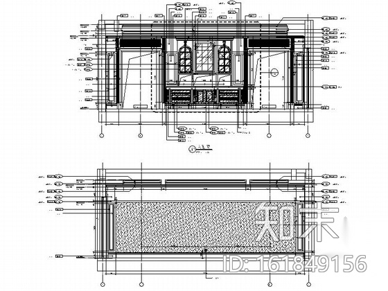 [上海]花园小区双层欧式别墅装修图（含效果）cad施工图下载【ID:161849156】