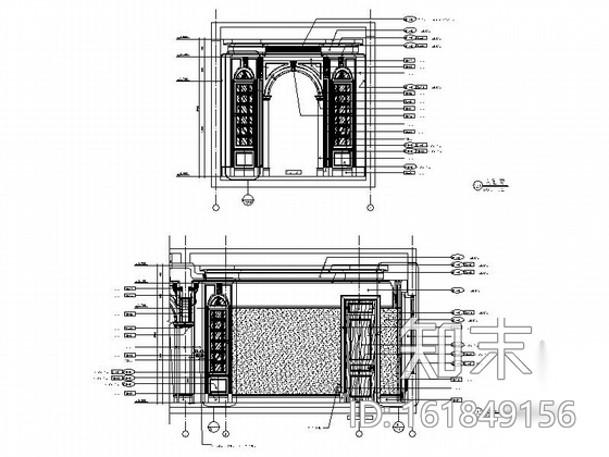 [上海]花园小区双层欧式别墅装修图（含效果）cad施工图下载【ID:161849156】