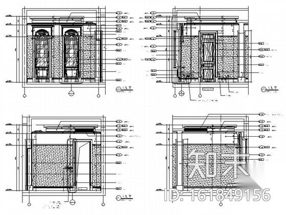 [上海]花园小区双层欧式别墅装修图（含效果）cad施工图下载【ID:161849156】