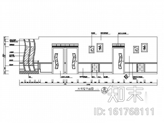 中式风格休闲茶楼室内施工图cad施工图下载【ID:161768111】