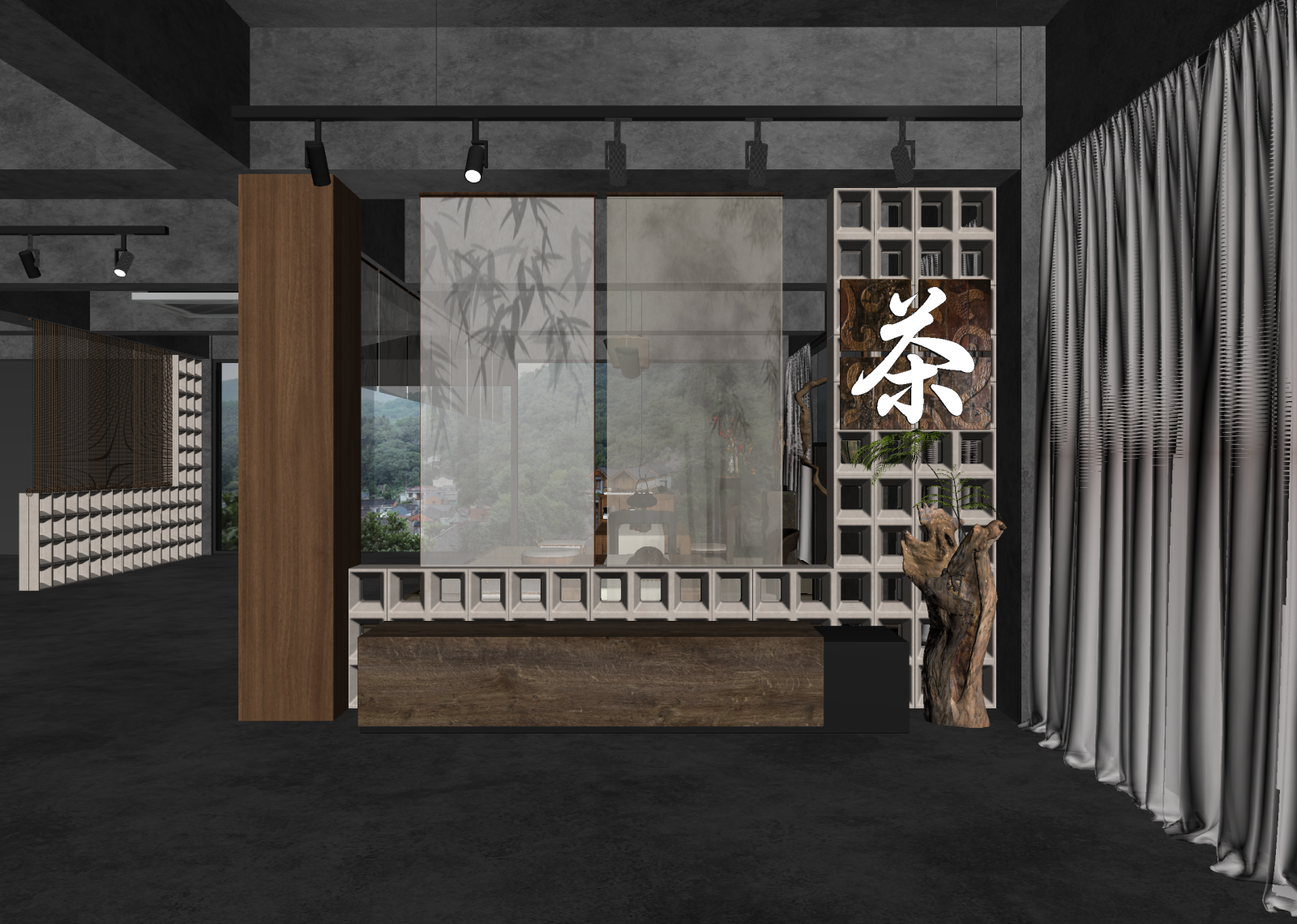 新中式茶馆3D模型下载【ID:1214590163】