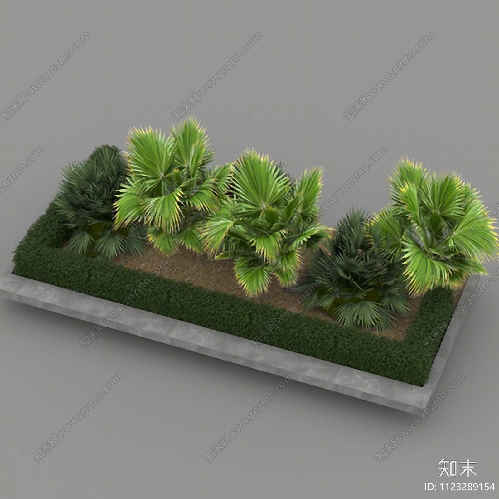 花坛免费3D模型下载【ID:1123289154】